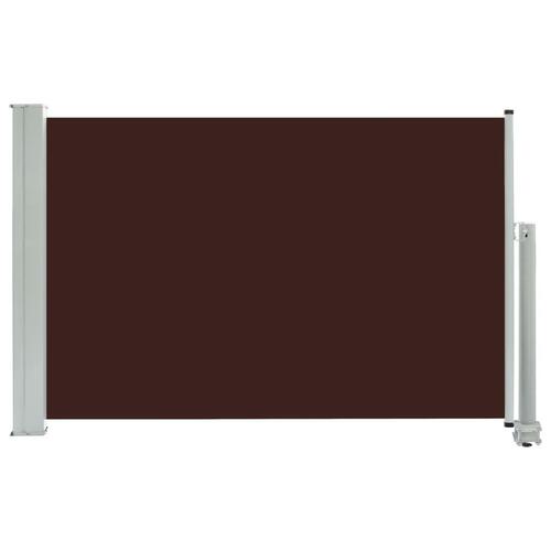 Sammenrullelig sidemarkise 60 x 300 cm brun