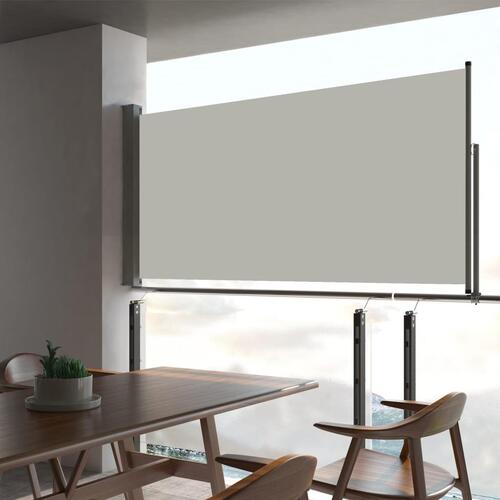 Sammenrullelig sidemarkise 80 x 300 cm cremefarvet