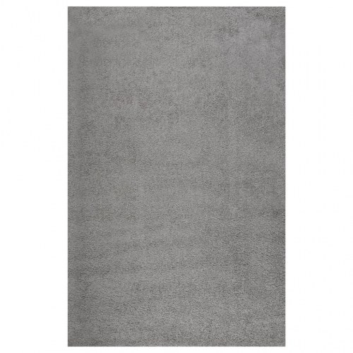 Shaggy gulvtæppe 200x290 cm høje luv grå