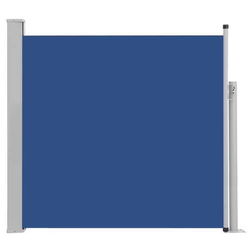 Sammenrullelig sidemarkise til terrassen 170 x 300 cm blå