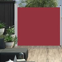 Sammenrullelig sidemarkise til terrassen 170 x 300 cm rød
