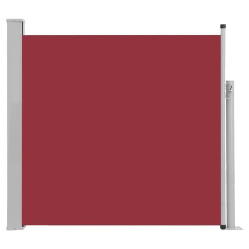 Sammenrullelig sidemarkise til terrassen 170 x 300 cm rød