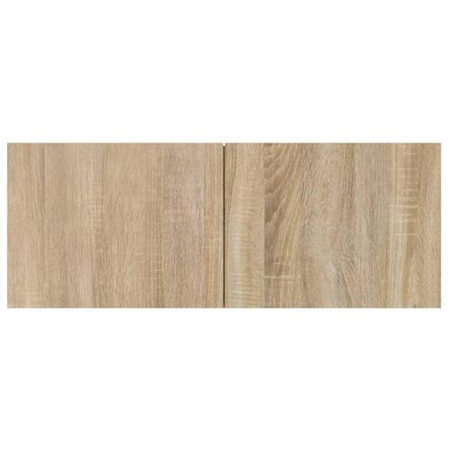 Tv-skabe 2 stk. 80x30x30 cm konstrueret træ sonoma-eg