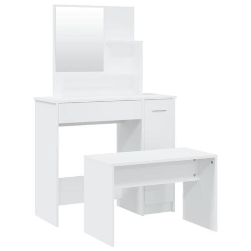 Konsolbordsæt 86,5x35x136 cm hvid
