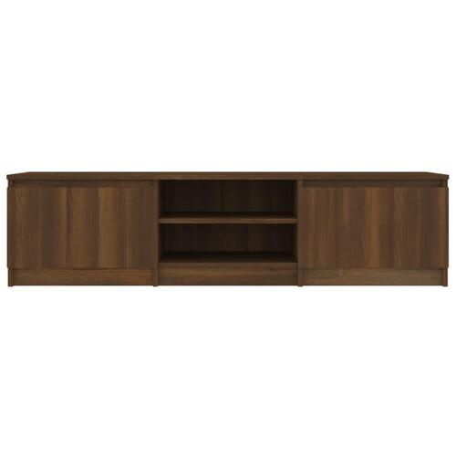 Tv-bord 140x40x35,5 cm konstrueret træ brun egetræsfarve