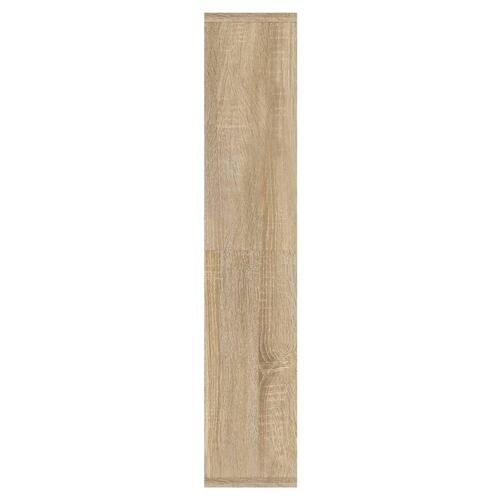Spejlskab med LED-lys 91x15x76,5 cm sonoma-eg