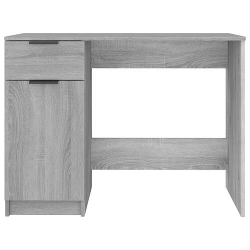 Skrivebord 100x50x75 cm konstrueret træ grå sonoma-eg