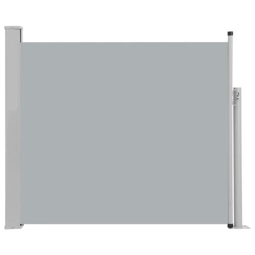 Sammenrullelig sidemarkise til terrassen 100 x 300 cm grå