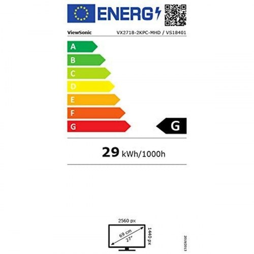 ViewSonic VX2718-2KPC-MHD 27" buet LED-skærm, 165 Hz, VA, QHD