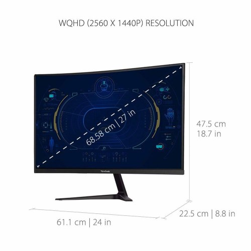 ViewSonic VX2718-2KPC-MHD 27" buet LED-skærm, 165 Hz, VA, QHD