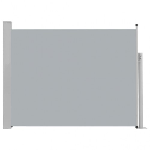 Sammenrullelig sidemarkise til terrassen 170 x 500 cm grå