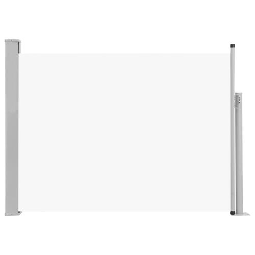 Sammenrullelig sidemarkise til terrassen 120x500 cm cremefarvet