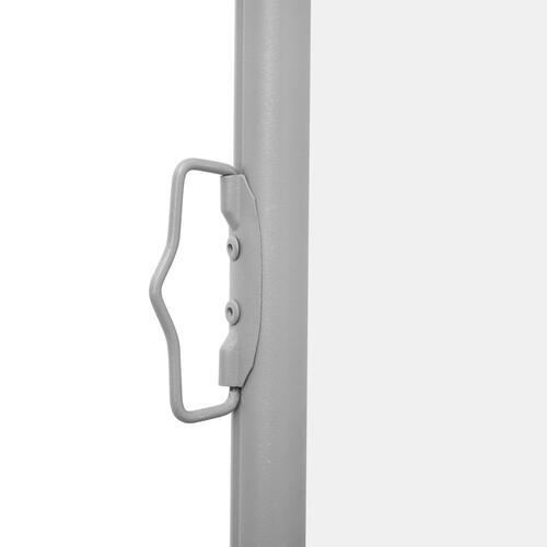 Sammenrullelig sidemarkise til terrassen 120x500 cm cremefarvet