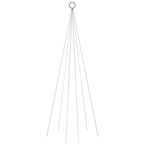 Juletræ til flagstang 108 LED'er 180 cm blåt lys