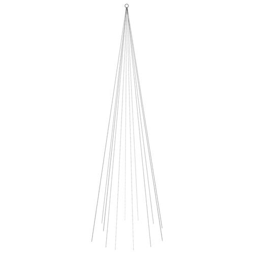 Juletræ til flagstang 732 LED'er 500 cm blåt lys