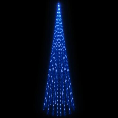 Juletræ til flagstang 1134 LED'er 800 cm blåt lys