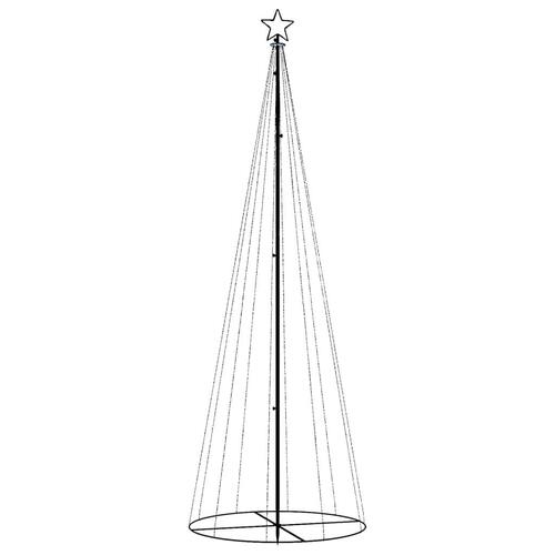 Kegleformet juletræ 310 LED'er 100x300 cm kold hvid