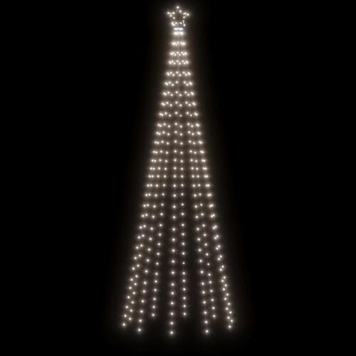 Kegleformet juletræ 310 LED'er 100x300 cm kold hvid