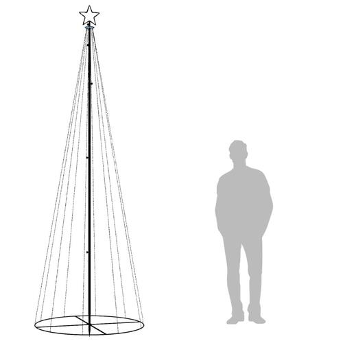 Kegleformet juletræ 1310 LED'er 100x300 cm blå