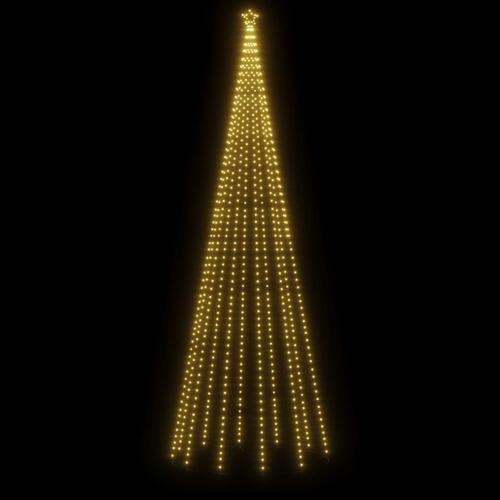 Kegleformet juletræ 160x500 cm 732 LED'er varmt hvidt lys