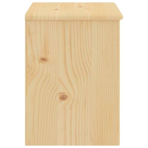 Sengebord 35x30x40 massivt fyrretræ lys træfarve