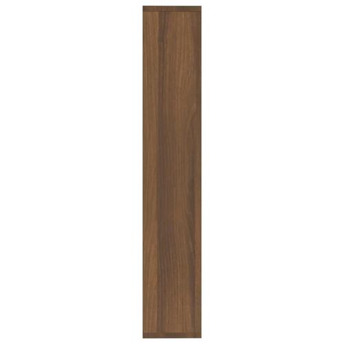 Væghylde 36x16x90 cm konstrueret træ brun egetræsfarve