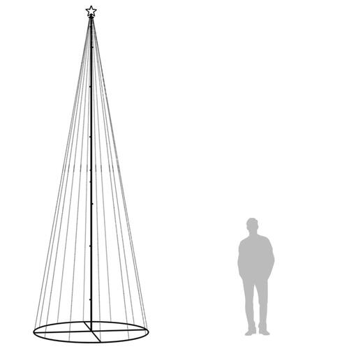 Kegleformet juletræ 160x500 cm 732 LED'er koldt hvidt lys