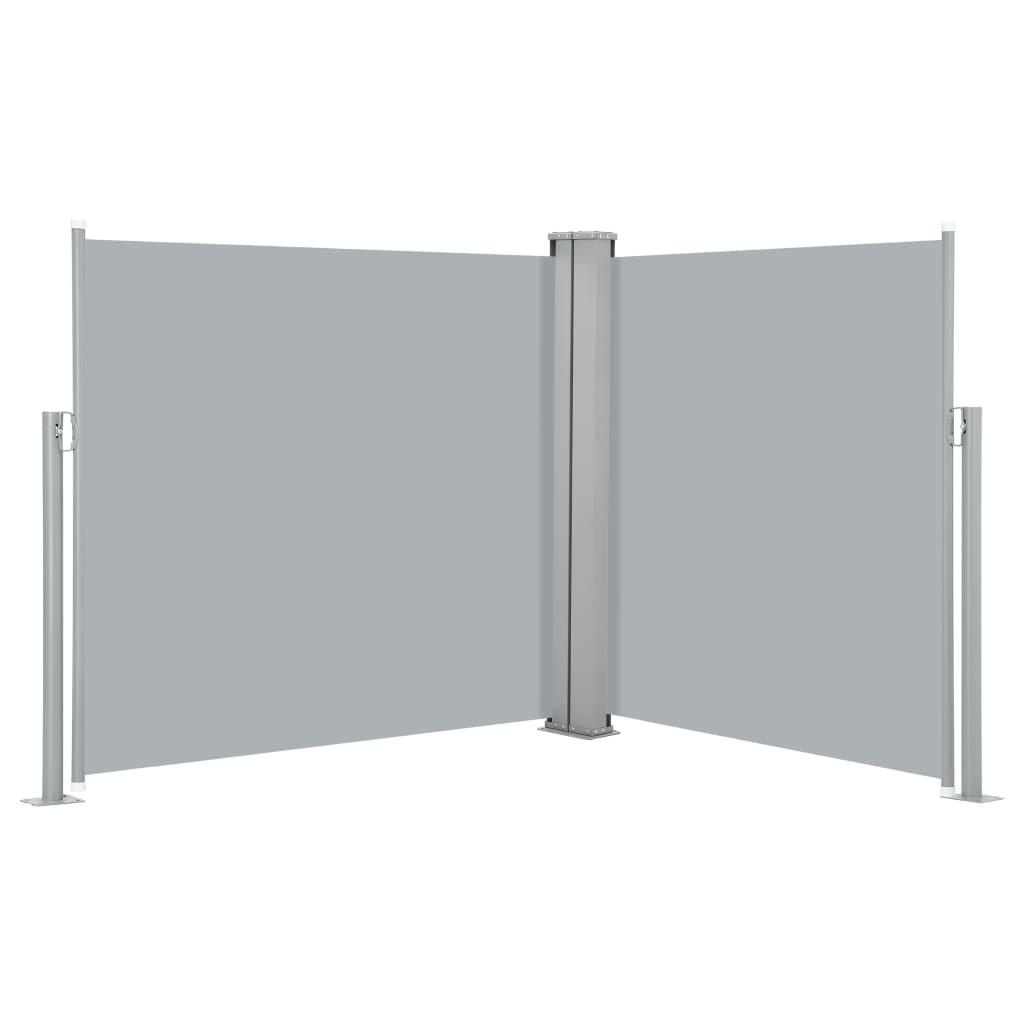 Sammenrullelig sidemarkise 100 x 600 cm antracitgrå