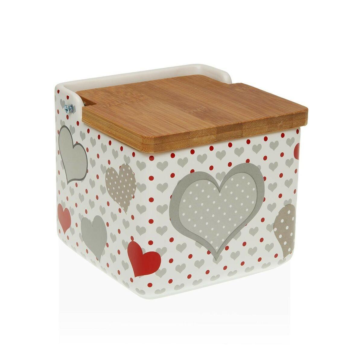 Versa Sweet saltkar med låg - keramik, 12,2 × 11,5 × 12,2 cm