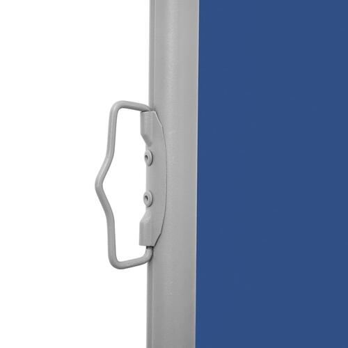 Sammenrullelig sidemarkise 100 x 600 cm blå