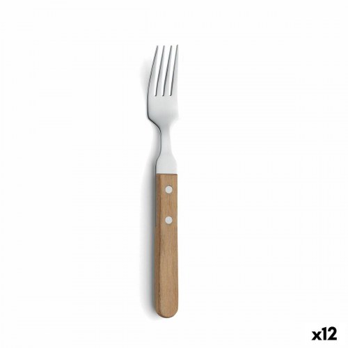 Amefa Pizza Bois kødgaffel - brun metal, 12 stk.