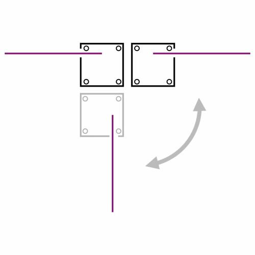 Sammenrullelig sidemarkise 120 x 600 cm antracitgrå