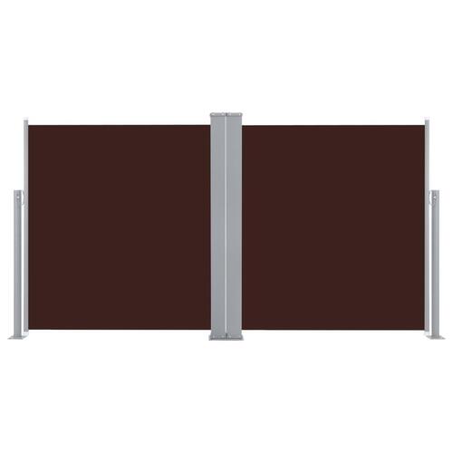 Sammenrullelig sidemarkise 120 x 600 cm brun