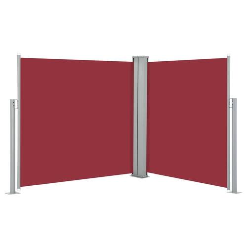 Sammenrullelig sidemarkise 120 x 600 cm red