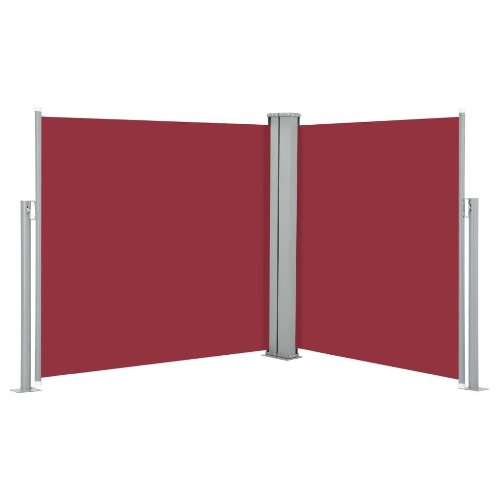 Sammenrullelig sidemarkise 120 x 600 cm red