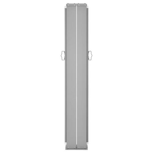 Dobbelt sidemarkise til terrassen 170 x 600 cm sort