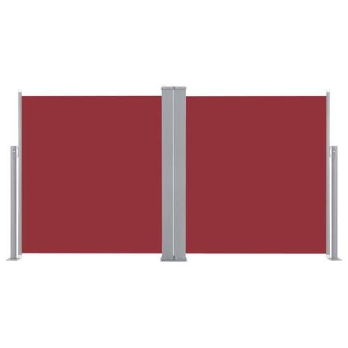 Sammenrullelig sidemarkise 170 x 600 cm rød