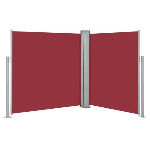 Sammenrullelig sidemarkise 170 x 600 cm rød