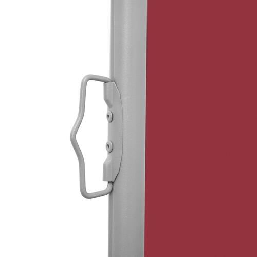 Sammenrullelig sidemarkise 170 x 600 cm rød