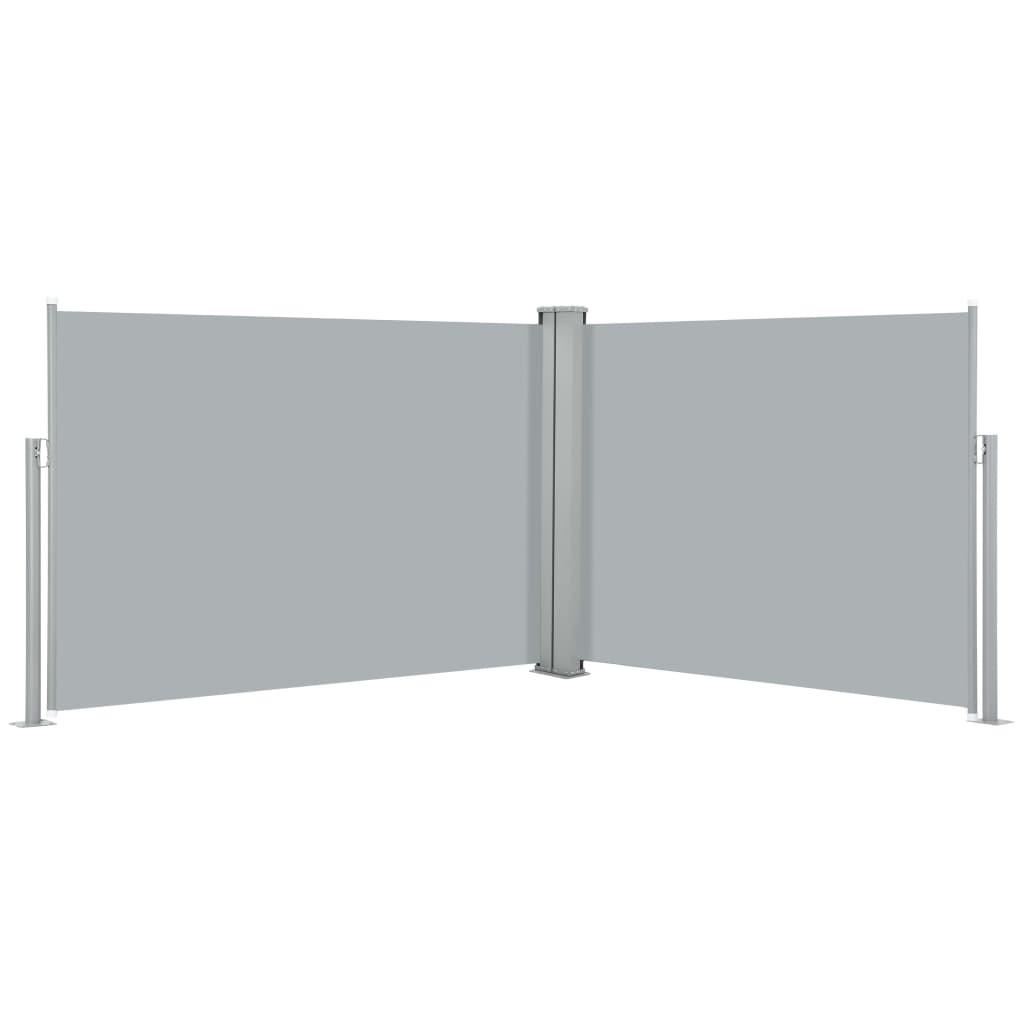 Sammenrullelig sidemarkise 100 x 1000 cm antracitgrå