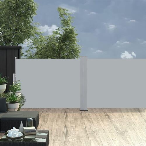 Sammenrullelig sidemarkise 100 x 1000 cm antracitgrå