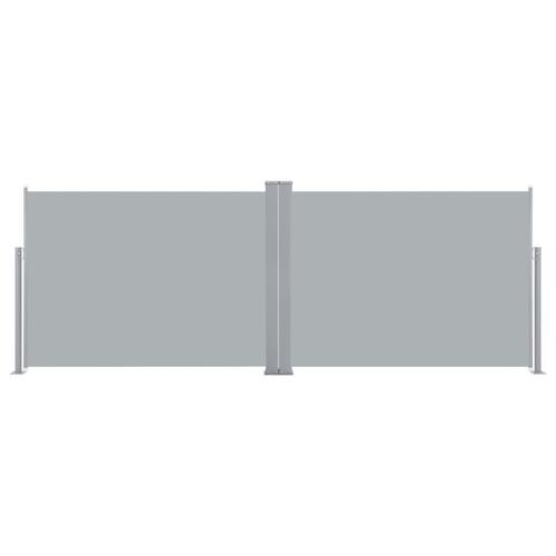 Sammenrullelig sidemarkise 100 x 1000 cm antracitgrå