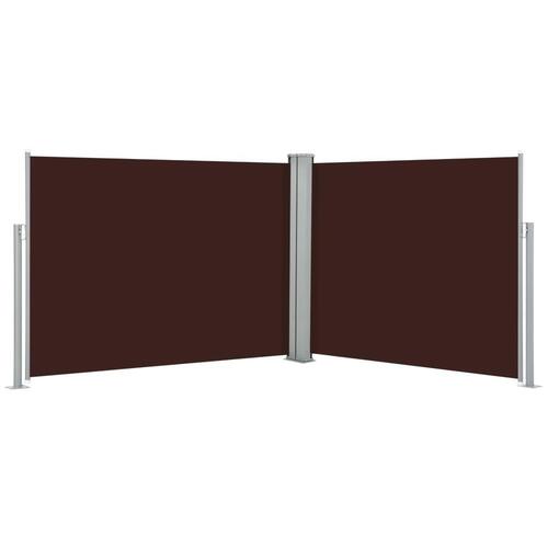 Sammenrullelig sidemarkise 140 x 1000 cm brun