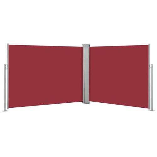 Sammenrullelig sidemarkise 140 x 1000 cm rød