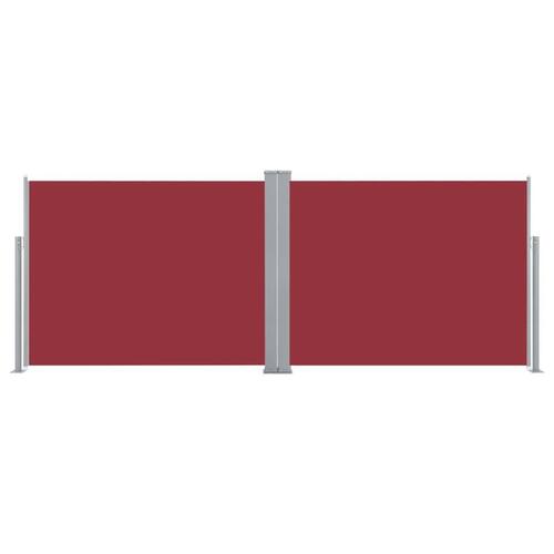 Sammenrullelig sidemarkise 140 x 1000 cm rød