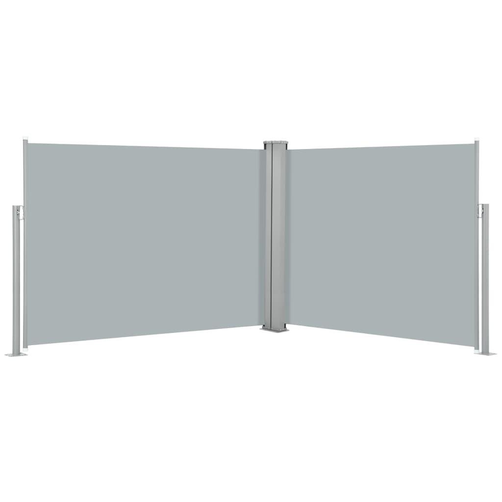 Sammenrullelig sidemarkise 170 x 1000 cm antracitgrå