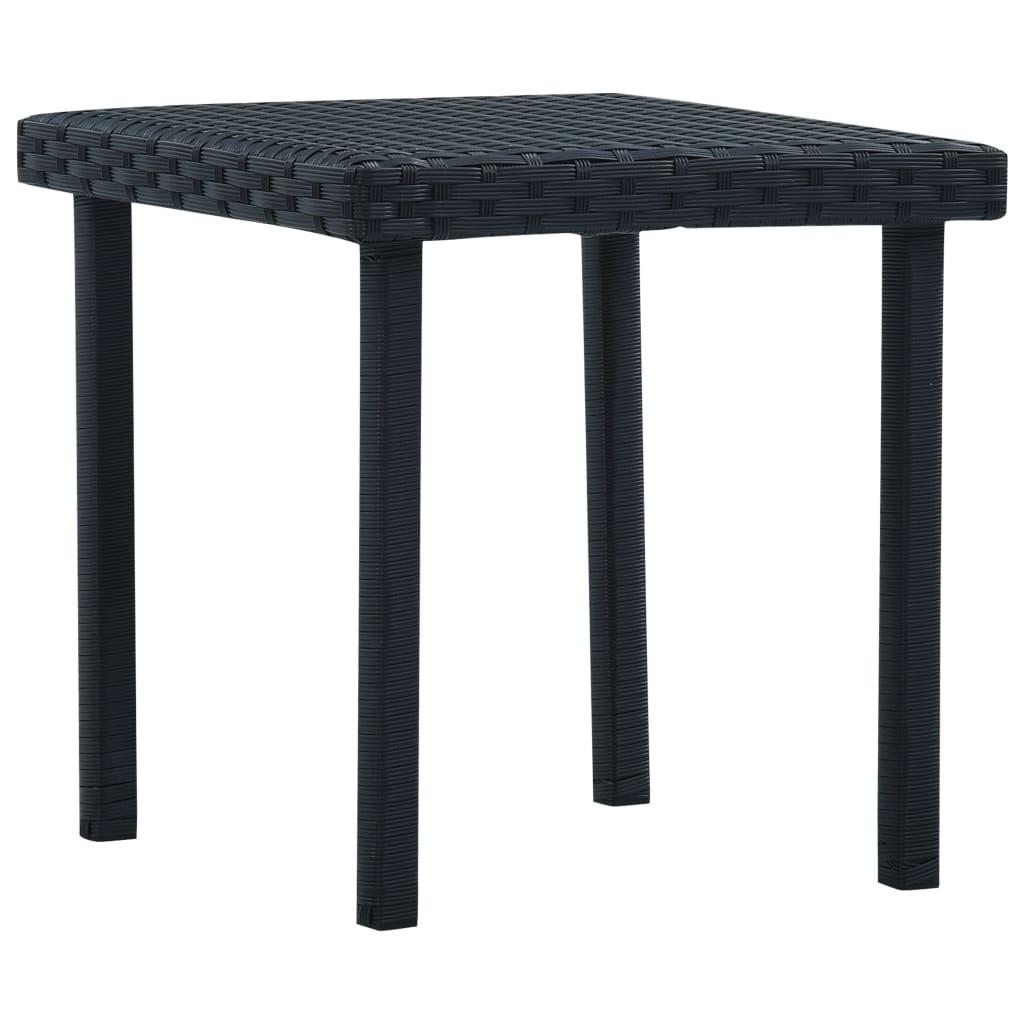 Havebord 40 x 40 x 40 cm polyrattan sort