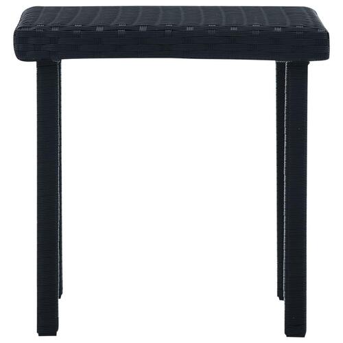 Havebord 40 x 40 x 40 cm polyrattan sort