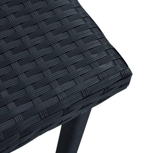 Havebord 40 x 40 x 40 cm polyrattan sort
