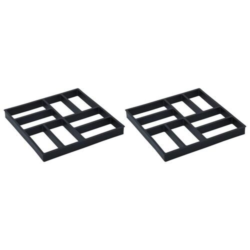 Støbeform til havebelægning 2 stk. 40 x 40 x 4 plastik